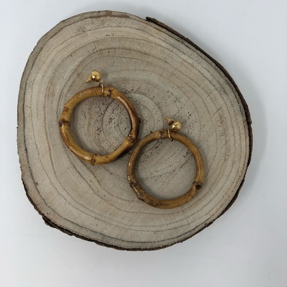 Natural Bamboo Hoops - Picture 4 of 5